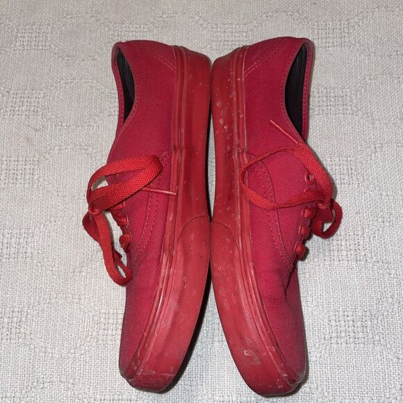 Vans Women’s Skateboard Shoes Size 8.5 M Red Athleisure Outdoors Casual - Picture 5 of 12